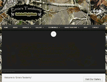 Tablet Screenshot of erniestaxidermy.com